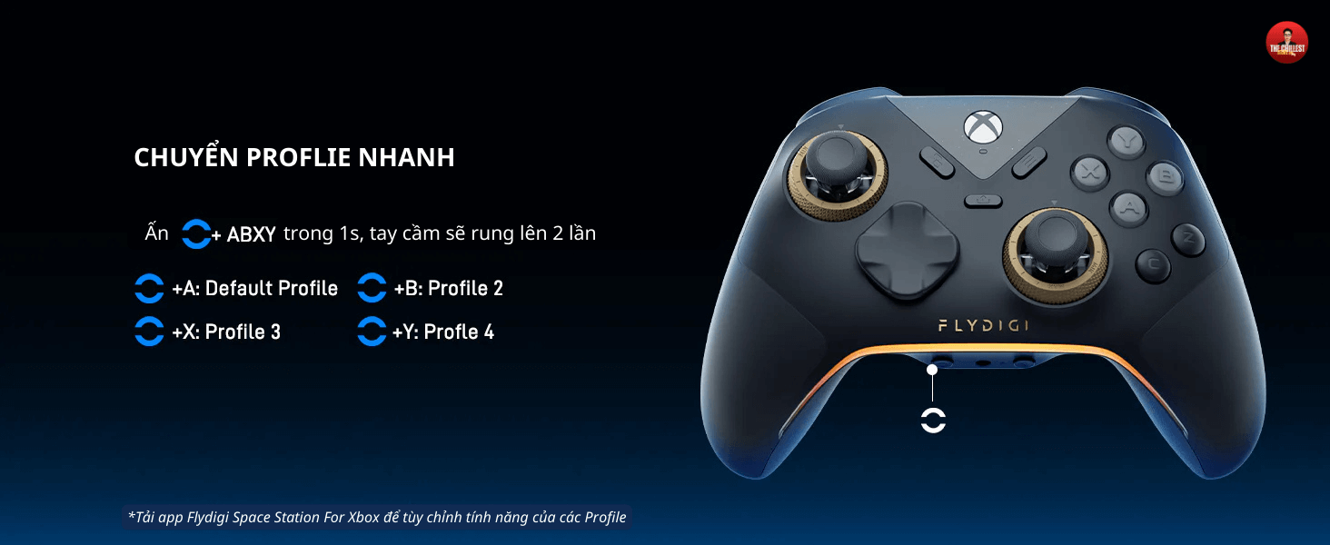 Cách chuyển đổi profile nhanh bằng tổ hợp trên tay cầm vader 5s