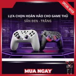 tay cầm có hai màu sắc đen - trắng