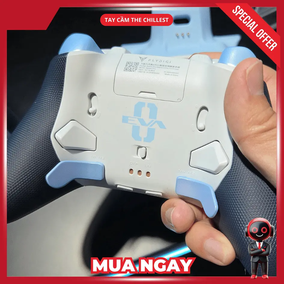 mặt sau Tay cầm chơi game Flydigi Apex 6 Pro Eva