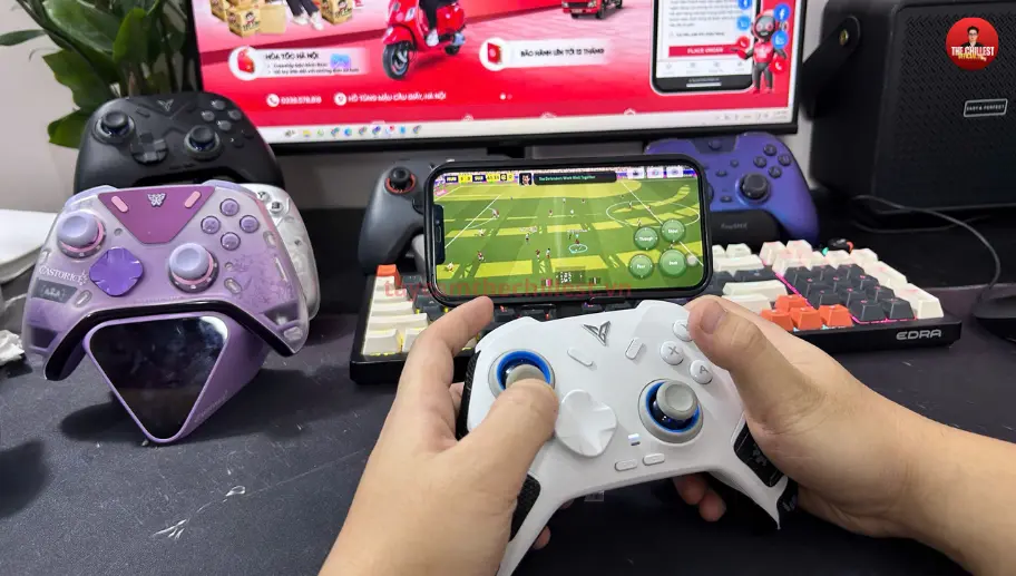 Chơi efootball bằng tay cầm trên điện thoại android hoặc ios 