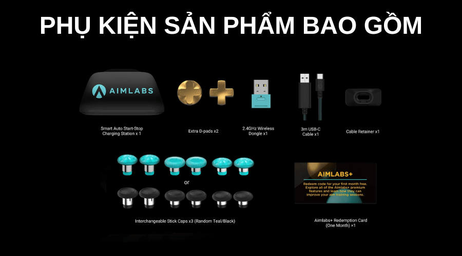 bộ phụ kiện tay cầm gamesir g7 pro bao gồm