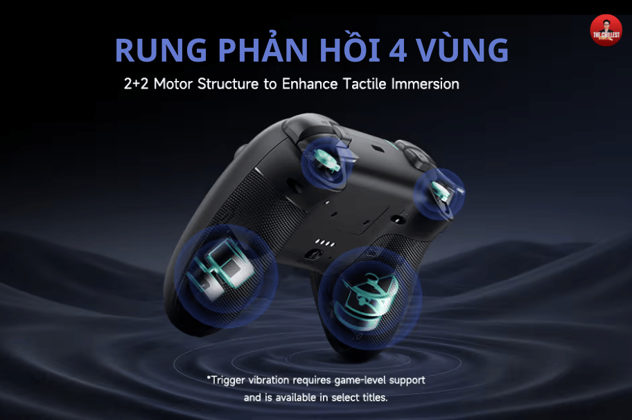 Joystick Hall Effect, Cò rung 2 tầng, Polling rate 1000Hz