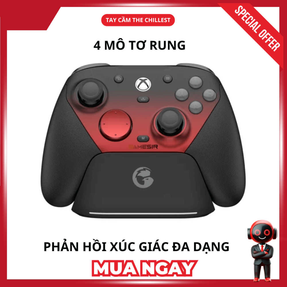Tay cầm chơi game G7 có 4 mô tơ rung