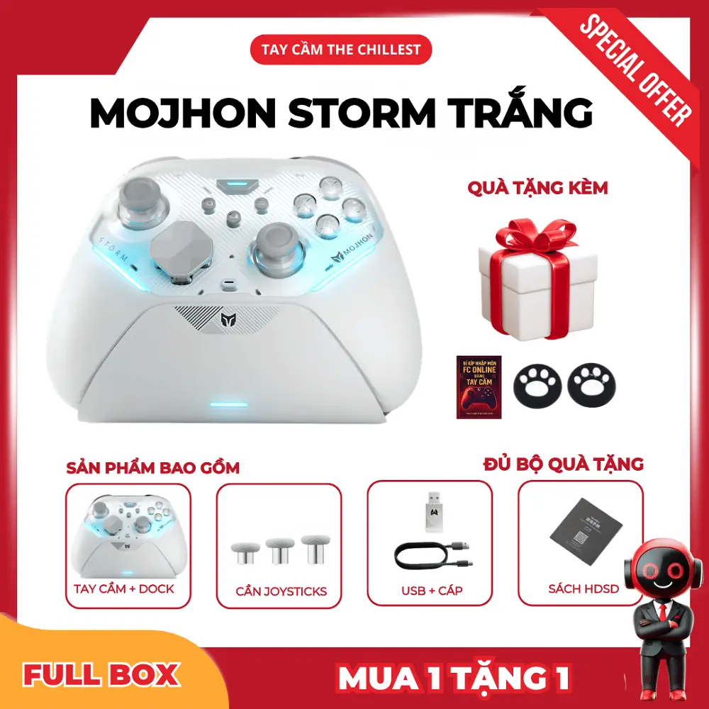 mojhon storm màu trắng