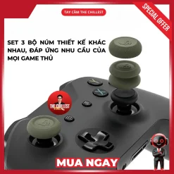 Set 3 bộ núm skull co với thiết kế và độ cao khác nhau