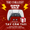 Tay cầm chơi game T411, Tay cầm chơi game Bluetooth và có dây, kết nối PC/Laptop/PS, Chơi FC Online không cài đặt