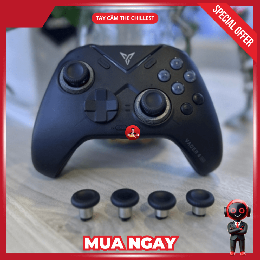 Bộ Núm Chụp Joystick Cho Tay Cầm Apex 4 / Vader 4 Pro / Apex 3/ Vader 3 Pro | HÀNG CHÍNH HÃNG FLYDIGI
