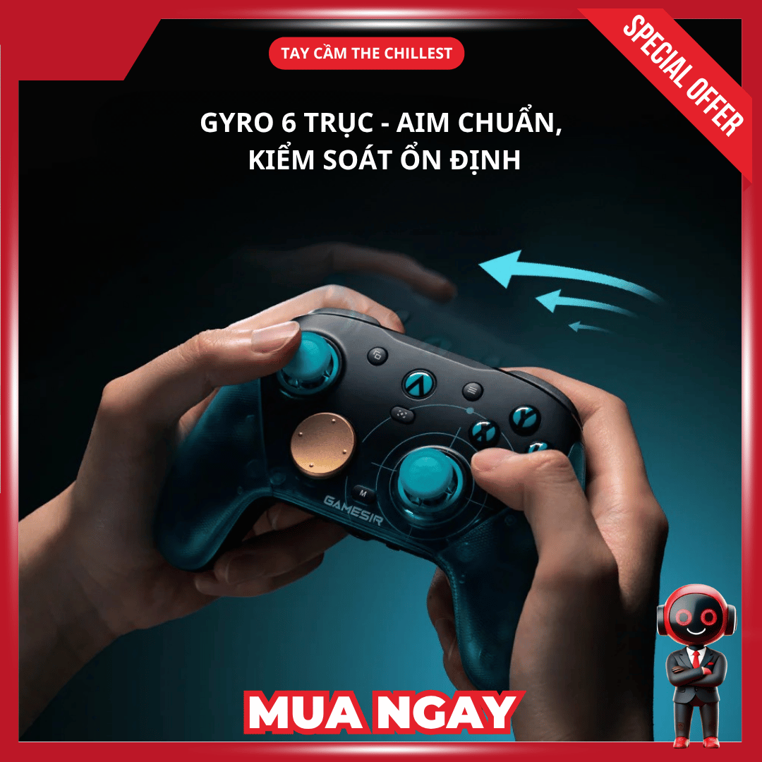 Gyro 6 trục - aim chuẩn, kiểm soát ổn định