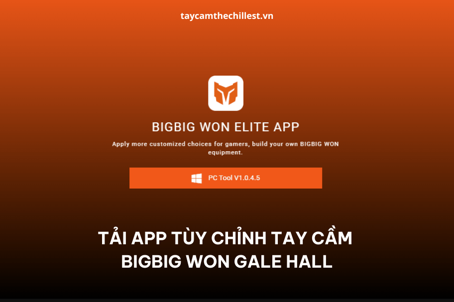 App tùy chỉnh của tay cầm Bigbig Won Gale Hall cho phép ae tùy chỉnh các thông số của tay cầm theo thời gian thực