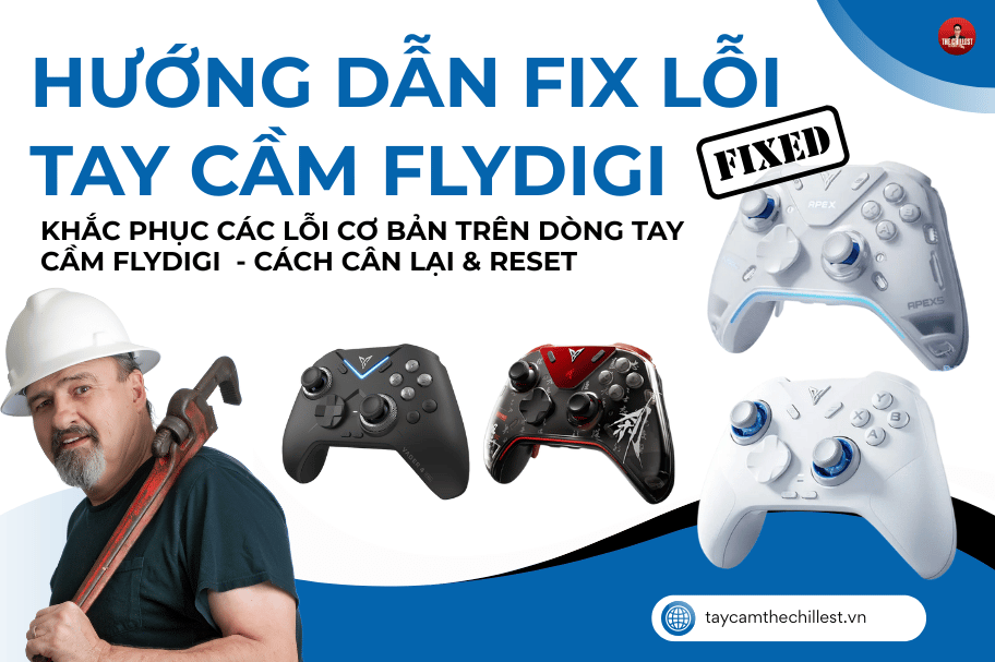 HƯỚNG DẪN FIX LỖI CƠ BẢN DÒNG TAY CẦM FLYDIGI (VADER, APEX, DUNE FOX)