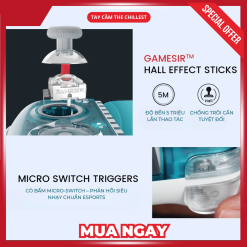 Hiệu năng đỉnh gồm Hall Effect, Micro Switch Triggers