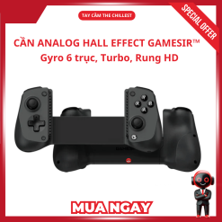 Gamesir X5s với cần Joysticks Hall Effect chống trôi với các công nghệ Gyro, Turbo, Rung HD