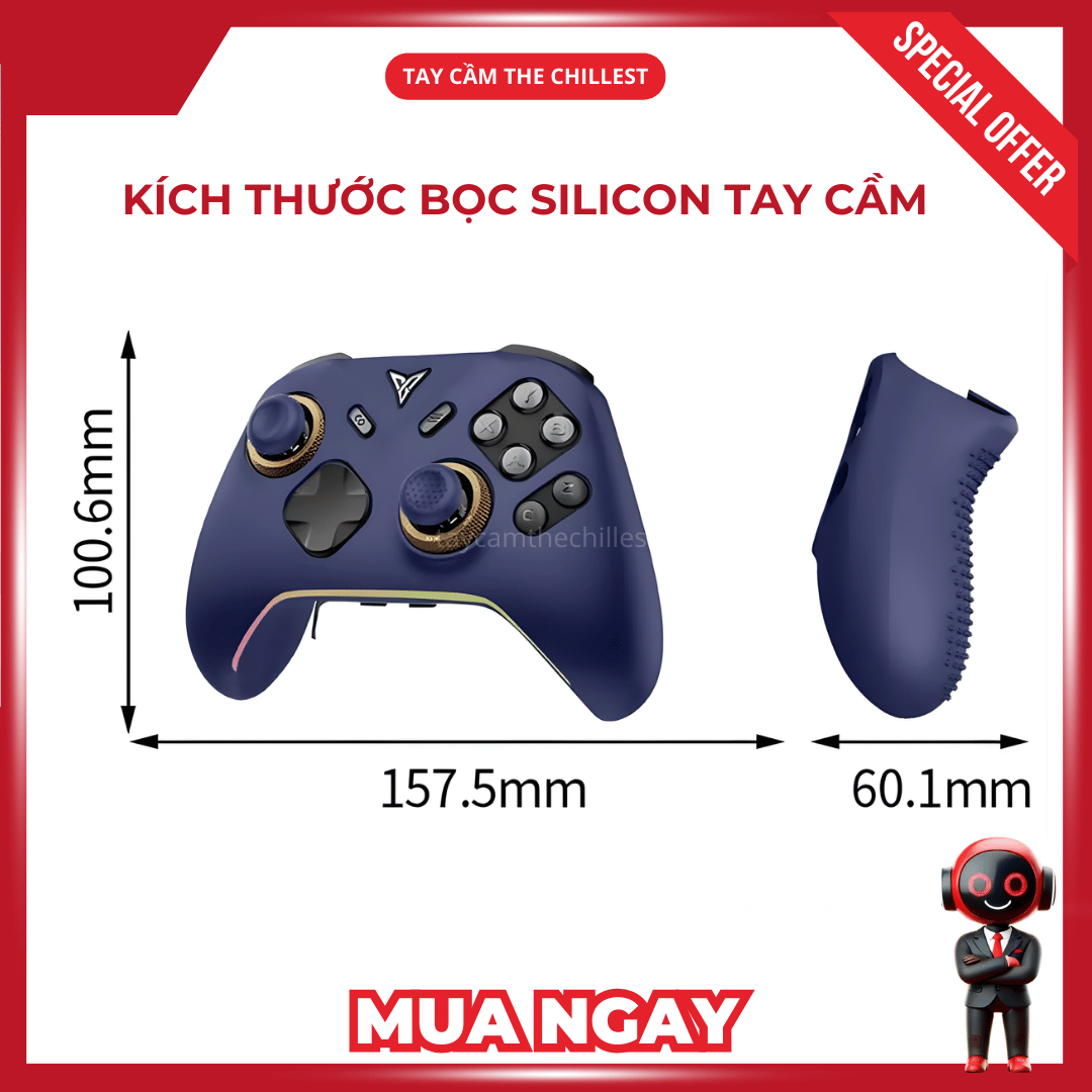 Kích thước bao bảo vệ tay cầm Vader 5