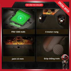 pin tay cầm Gamesir G7 Pro siêu trâu, chơi được 10 -15h liên tục