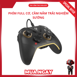Tay cầm Full phím cơ, bền bỉ, led đẹp, logo đẹp