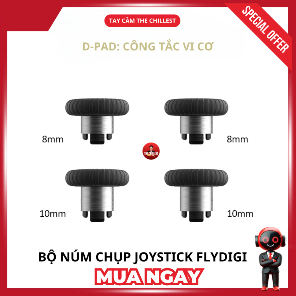 Kích thước Bộ Núm Chụp Joystick flydigi