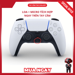 Loa + Micro tích hợp ngay trên tay cầm ps5