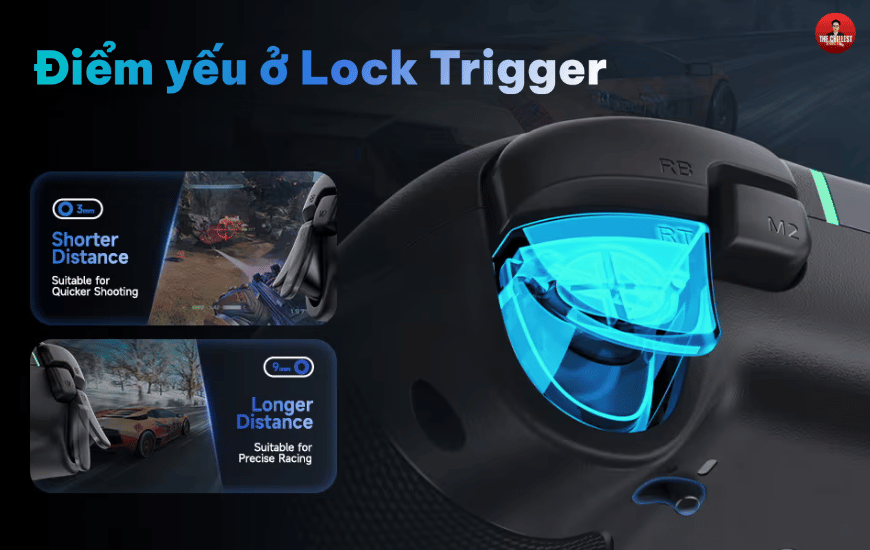 Lock Trigger của EasySMX X05 pro chưa thực sự ấn tượng