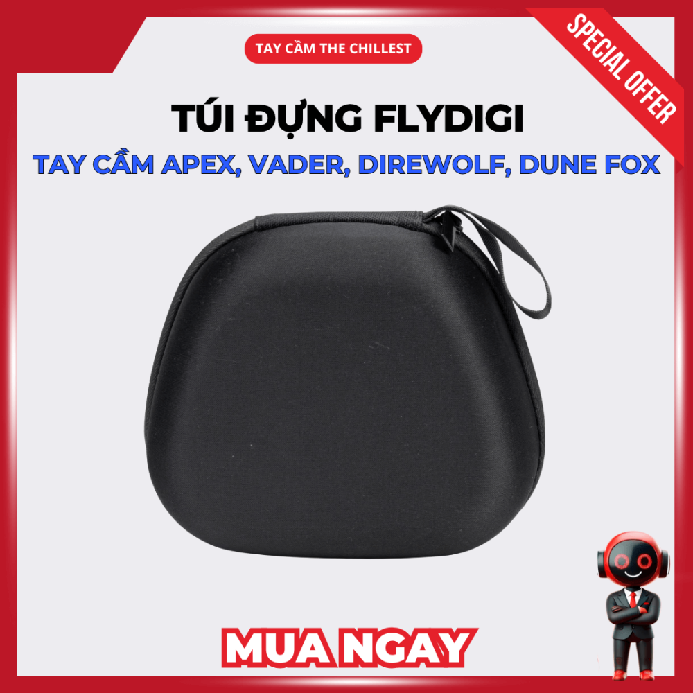 Mặt sau túi đựng Flydigi