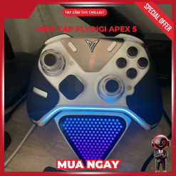Hình ảnh thực tế grip tap trên tay cầm Flydigi Apex 5