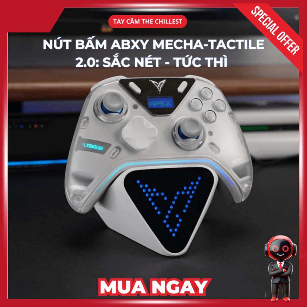 Flydigi Apex 5 Elite | Tay Cầm Chơi Game Kết Nối Nearlink 2000hz - BH 12 Tháng