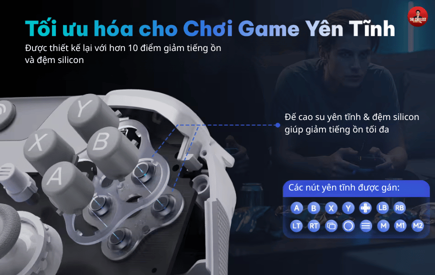 Tay cầm chơi game EasySMX X05 Pro tối ưu cho trải nghiệm chơi game yên tĩnh