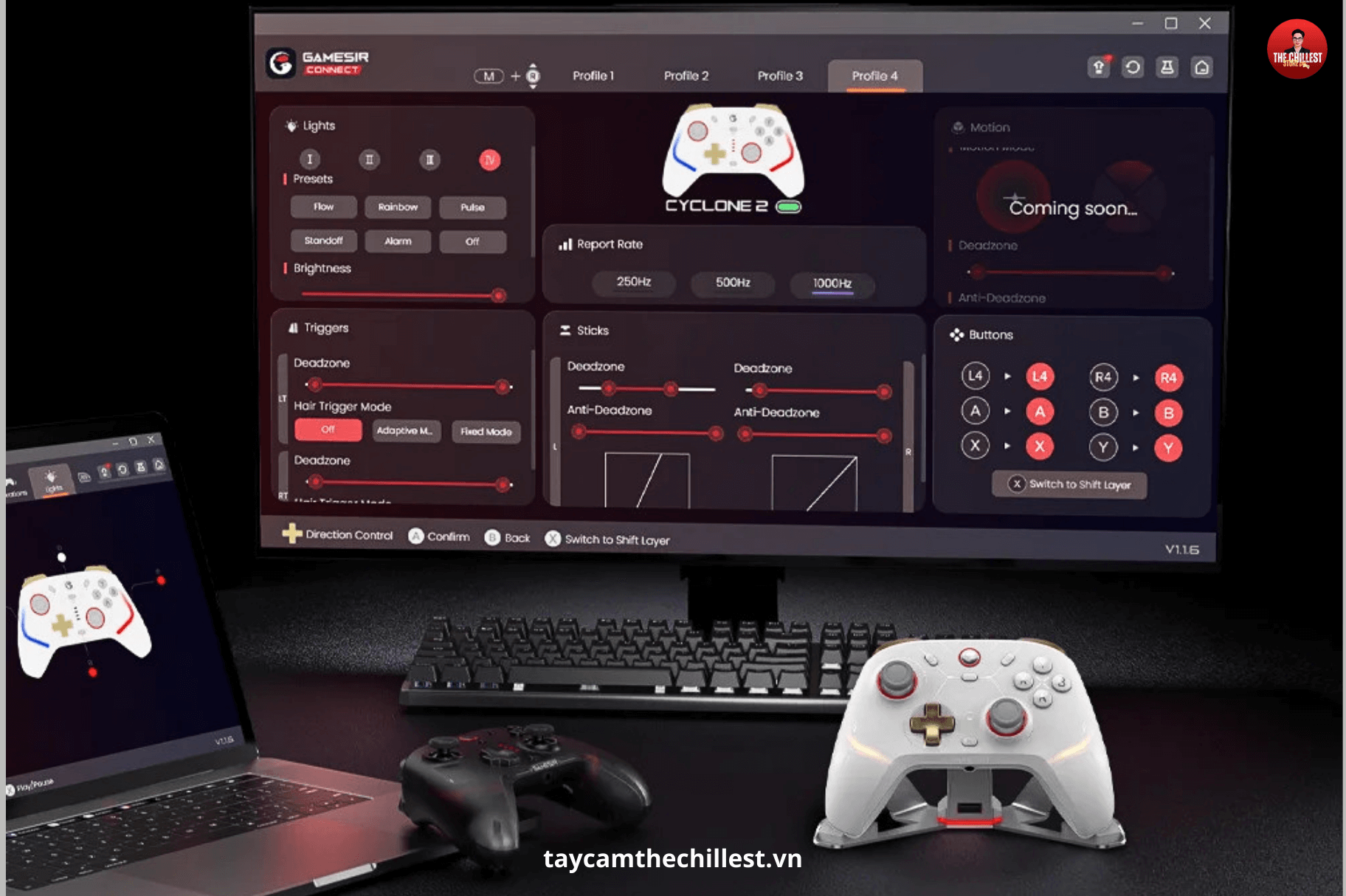 App tùy chỉnh Gamesir