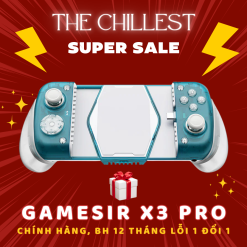 TAY CẦM CHƠI GAME GAMESIR X3 PRO dành cho điện thoại | Hall Effect, Tích hợp tản nhiệt, Phím cơ, Custom, Gyro, Rung HD, BH 12 tháng