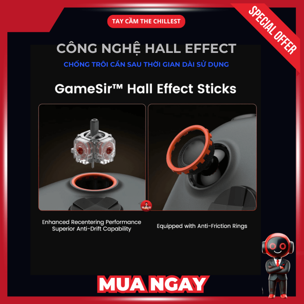 hall effect chong troi can gamesir nova 2 lite
