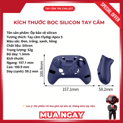 kích thước bọc silicon tay cầm
