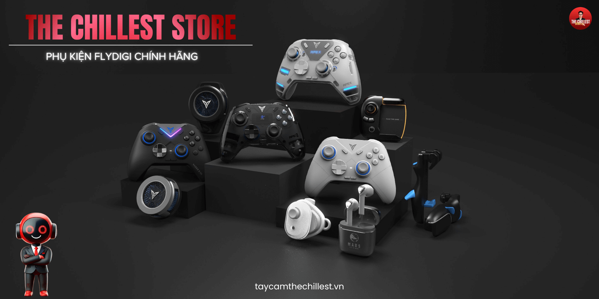 Shop tay cầm The Chillest - Phụ kiện tay cầm chơi game chính hãng