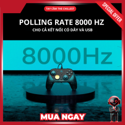 polling rate 8000 hz cho cả kết nối có dây và usb