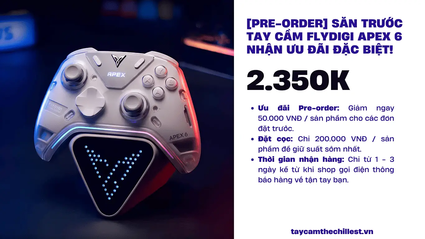 pre order tay cầm flydigi apex 6 với giá ưu đãi